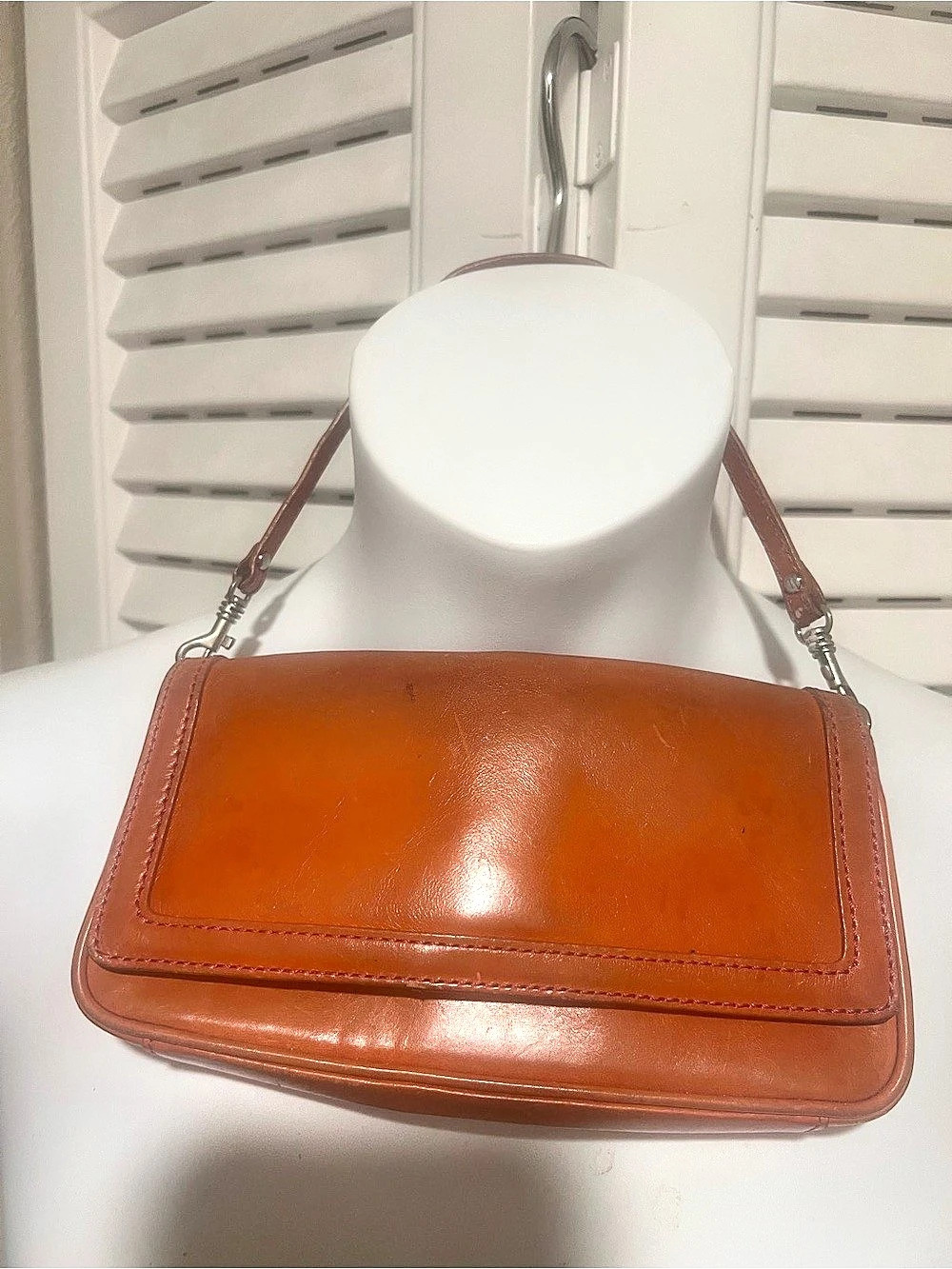 Nordstrom Leather Shoulder Bag in Brown & Pink